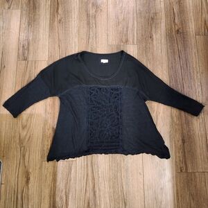 Anthropologie Meadow Rue Eyelet Lace Blouse